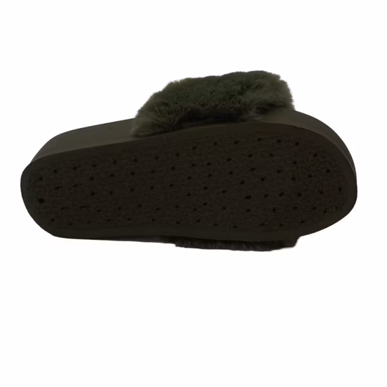 Neuankömmlinge Fabrik Großhandel Frauen Haus Heiße Verkäufe Flauschige Pelzrutschen für Damen